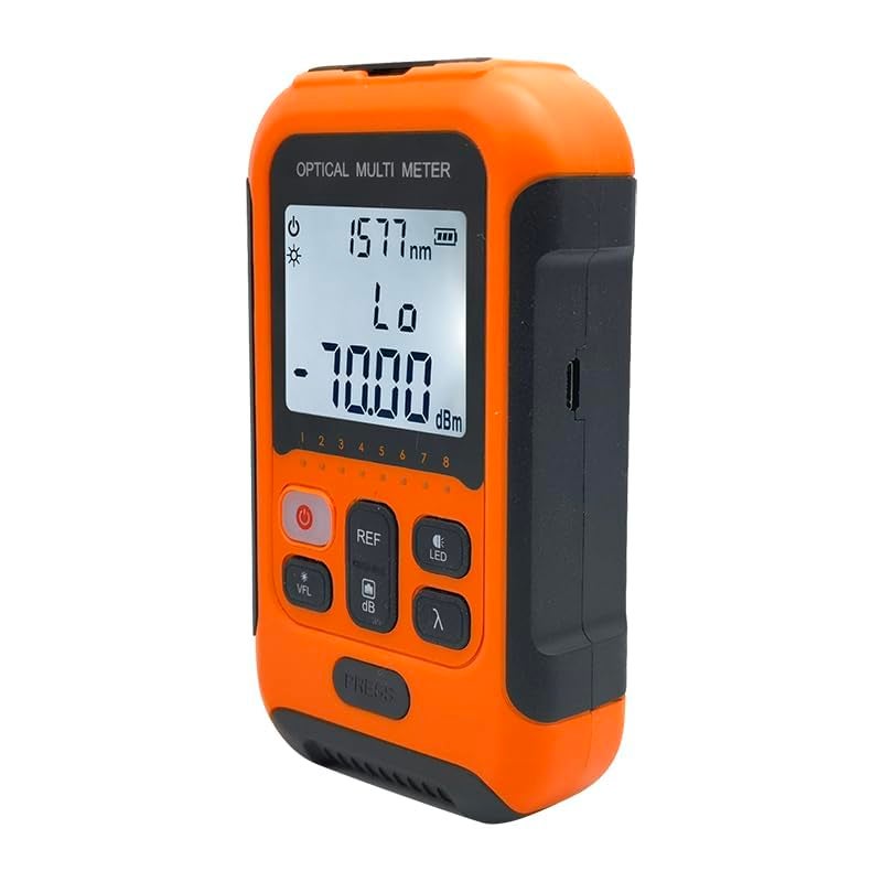 D YEDEMC Fiber Optic Cable Tester Portable Optical Fiber Power Meter FC/SC/ST Universal Interface Integrated OPM, VFL, and RJ45 Functions (OPM-VFL-2) - Image 5